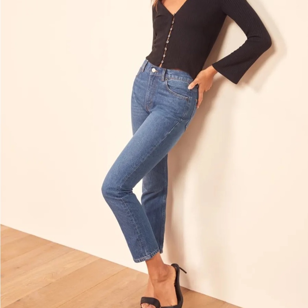 Reformation Julia High Cigarette Jeans